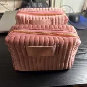 Soft Blush Pink Makeup Bag